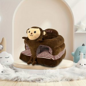 1pc Learning To Sit Cute Cartoon Sofa, Practice Sitting Posture, Backrest Cartoon Seat, Room Decor