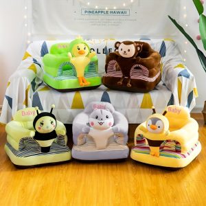 Plush Practice Sitting Seat for Baby & Toddler - Comfortable Learning Seat with Cartoon Design - Perfect Gift for Holidays and Special Occasions